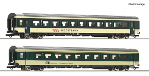 Roco 6200213 - H0 - 2-tlg. Set Personenwagen Voralpen-Express, SOB, Ep. IV-V